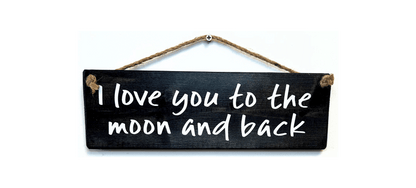 I love you Moon to the moon and back